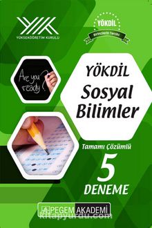 YÖKDİL Sosyal Bilimler Tamamı Çözümlü 5 Deneme kitap kapağı