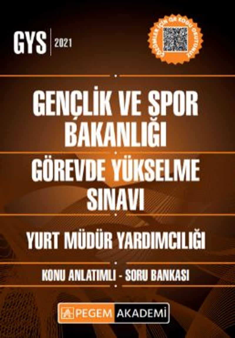 Gençlik ve Spor Bakanlığı Görevde Yükselme Sınavı Konu Anlatımlı Soru Bankası Yurt Müdür Yardımcılığı kitap kapağı