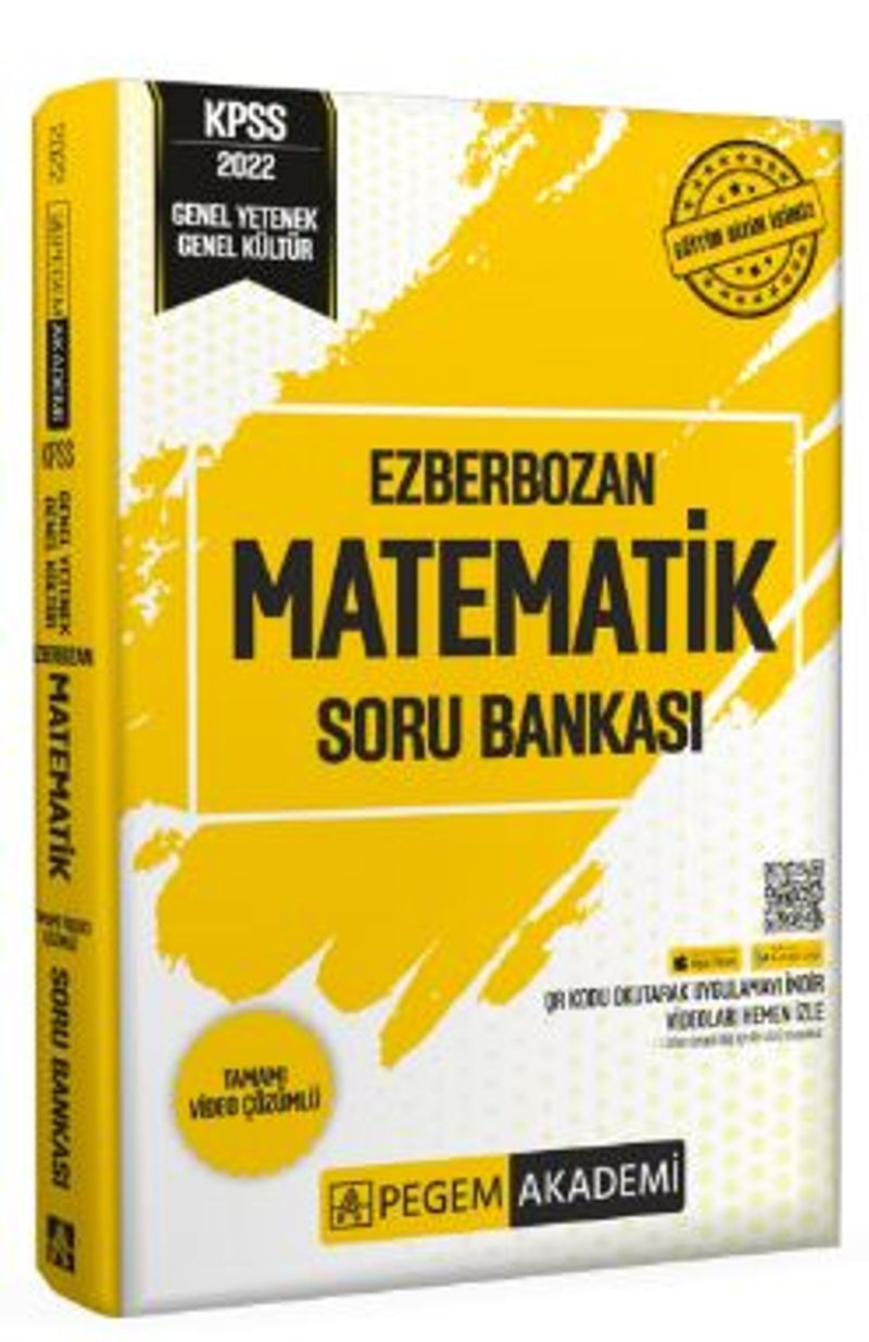 2022 Genel Yetenek Genel Kültür Ezberbozan Matematik Soru Bankası kitap kapağı