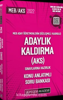2022 Meb Aday Öğretmenleri (Sözleşmeli/kadrolu) Adaylık Kaldırma (AKS) Sınavlarına Hazırlık Konu Anlatımlı Soru Bankası kitap kapağı