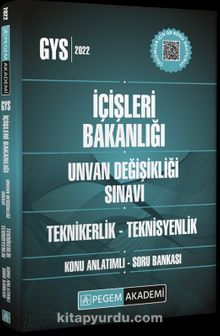 2022 GYS İçişleri Bakanlığı Unvan Değişikliği Değişikliği Sınavı Konu Anlatımlı Soru Bankası Teknikerlik - Teknisyenlik kitap kapağı