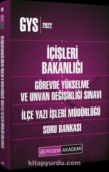 2022 İçişleri Bakanlığı Görevde Yükselme ve Unvan Değişikliği İlçe Yazı İşleri Müdürlüğü Soru Bankası kitap kapağı