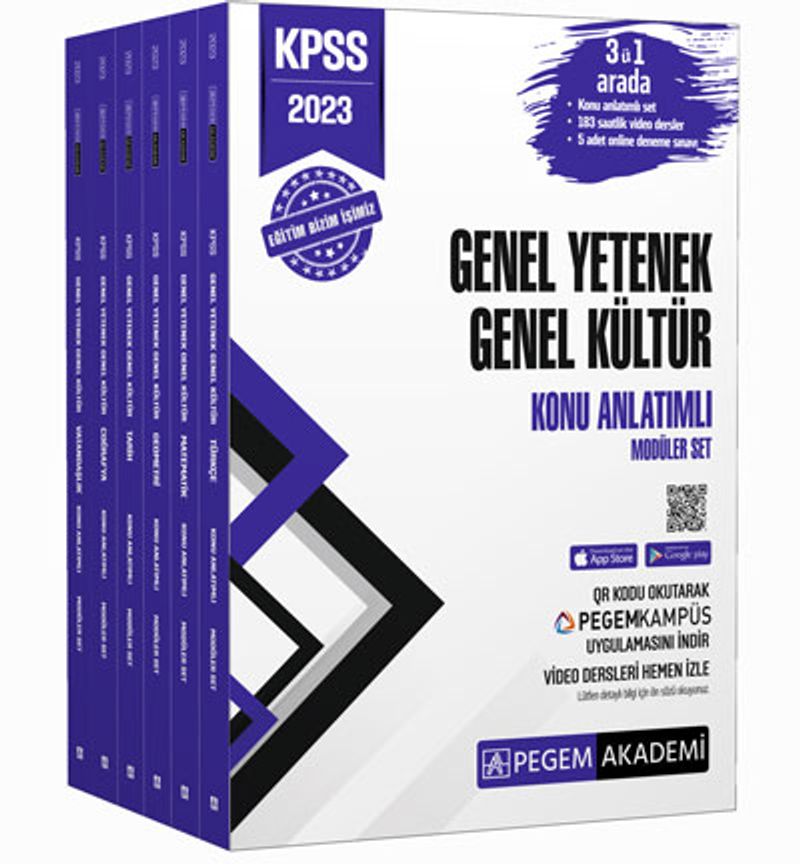 2023 KPSS Genel Yetenek Genel Kültür Konu Anlatımlı Modüler Set (6 Kitap) kitap kapağı