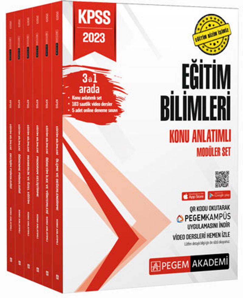 2023 KPSS Eğitim Bilimleri Konu Anlatımlı Modüler Set - 6 Kitap + En Güncel Video kitap kapağı