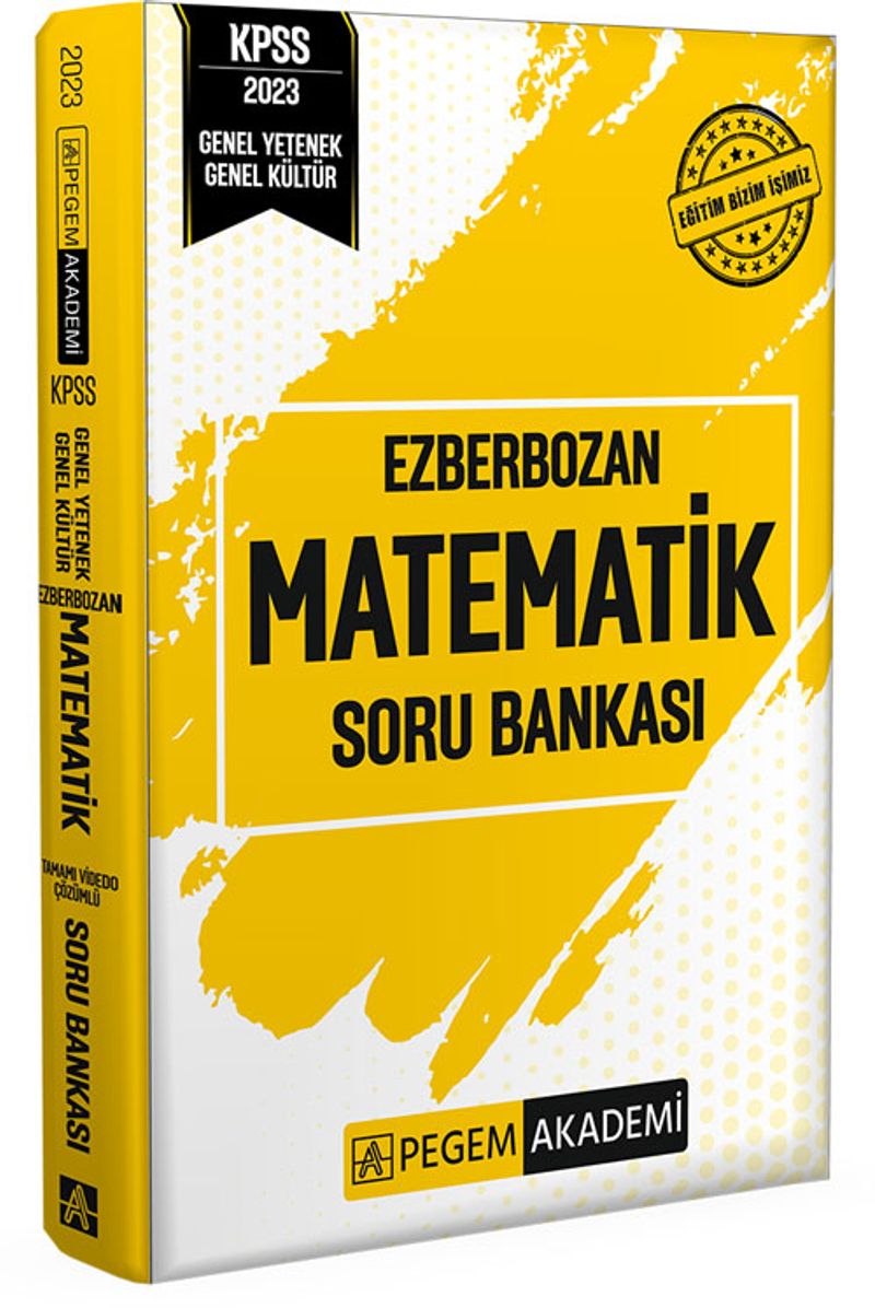 2023 Ezberbozan KPSS Genel Yetenek Genel Kültür Matematik Soru Bankası kitap kapağı