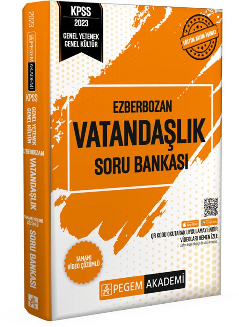 2023 Ezberbozan KPSS Genel Yetenek Genel Kültür Vatandaşlık Soru Bankası kitap kapağı