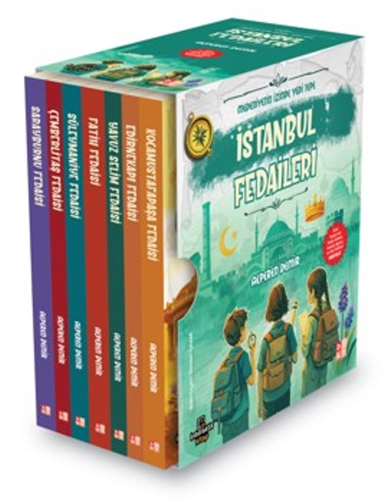 Medeniyetin İzinde Yedi Tepe İstanbul Fedaileri (7 Kitap Set) kitap kapağı