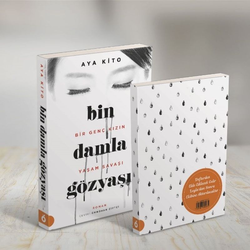 Bin Damla Gözyaşı - Bir Çocuk Bir Dilek (Kitap + Defter) kitap kapağı