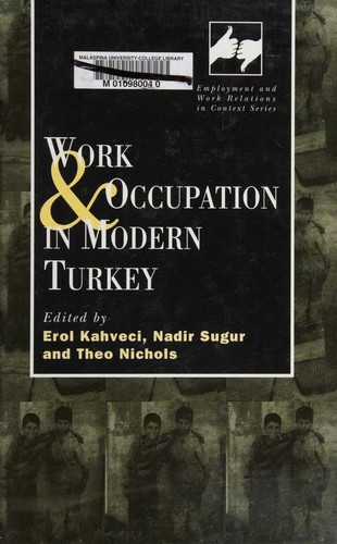 Work and Occupation in Modern Turkey kitap kapağı