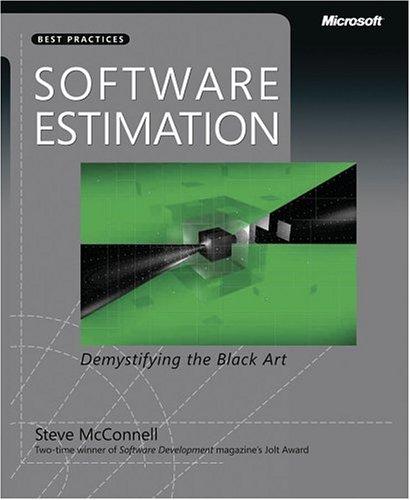Software Estimation: Demystifying the Black Art kitap kapağı