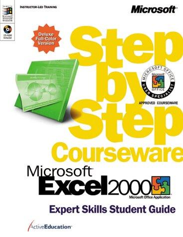 Microsoft Excel 2000 Step by Step Courseware Expert Skills Color Class Pack kitap kapağı