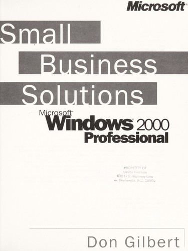 Small Business Solutions for Microsoft Windows 2000 Professional kitap kapağı