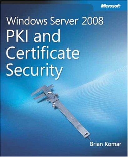 Windows Server® 2008 PKI and Certificate Security kitap kapağı