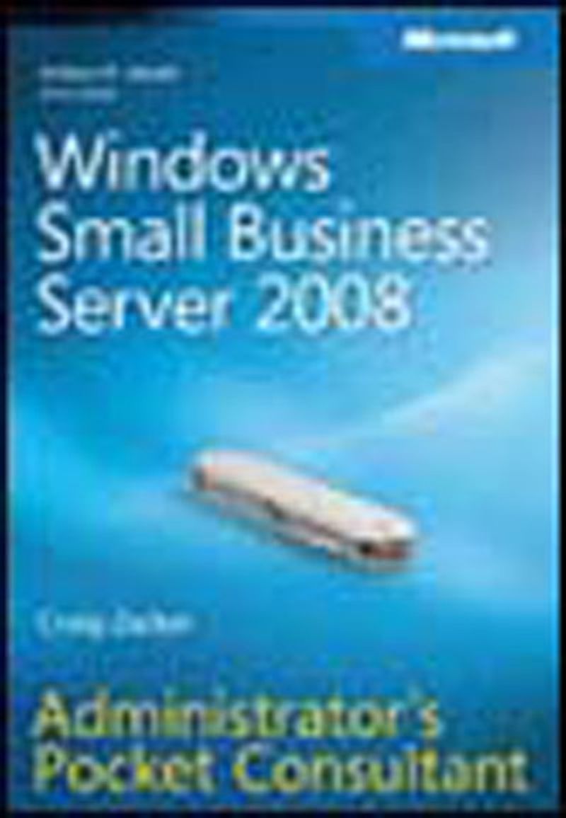 Windows® Small Business Server 2008 Administrator's Pocket Consultant kitap kapağı