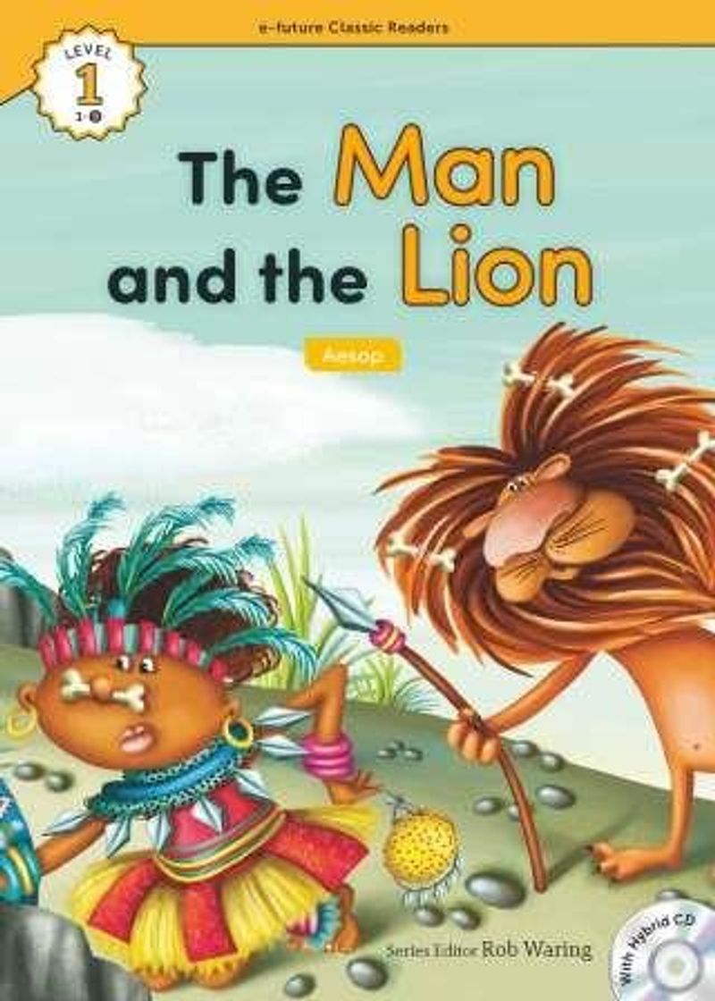 The Man and the Lion +Hybrid CD (eCR Level 1) kitap kapağı