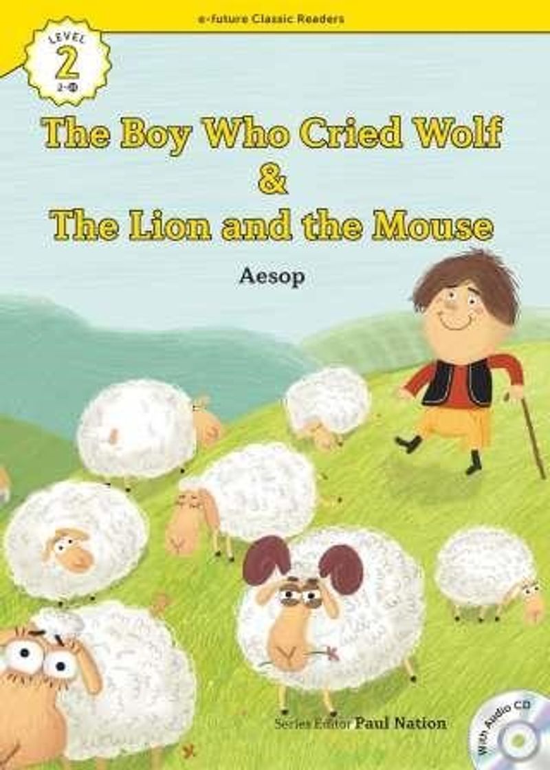 The Boy Who Cried Wolf/The Lion and the Mouse +CD (eCR Level 2) kitap kapağı