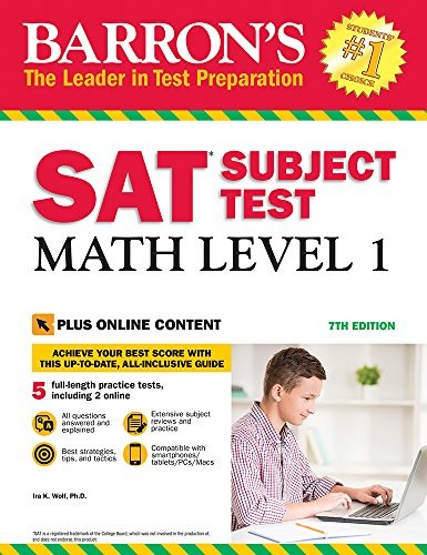 Barron's SAT Subject Test Math Level 1 kitap kapağı