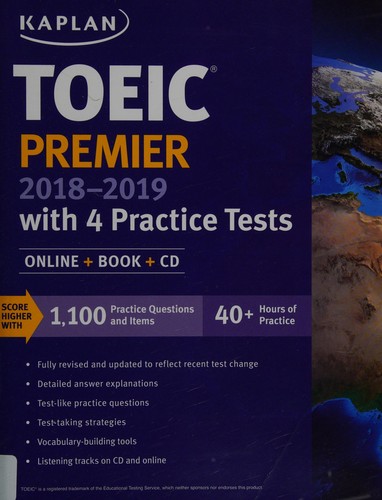KaplanTOEIC Premier 2018-2019 with Practice Tests kitap kapağı