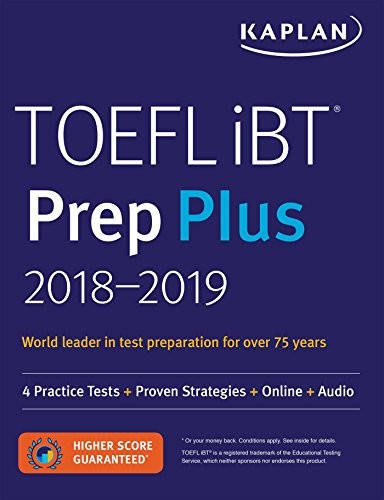 Kaplan TOEFL IBT Prep Plus 2018 kitap kapağı