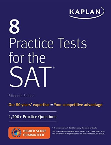 Kaplan 8 Practice Tests for the SAT kitap kapağı