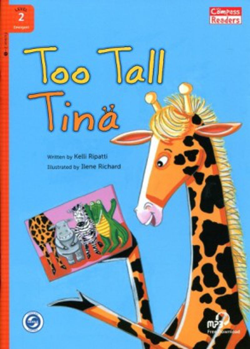 Too Tall Tina +Downloadable Audio (Compass Readers 2) A1 kitap kapağı