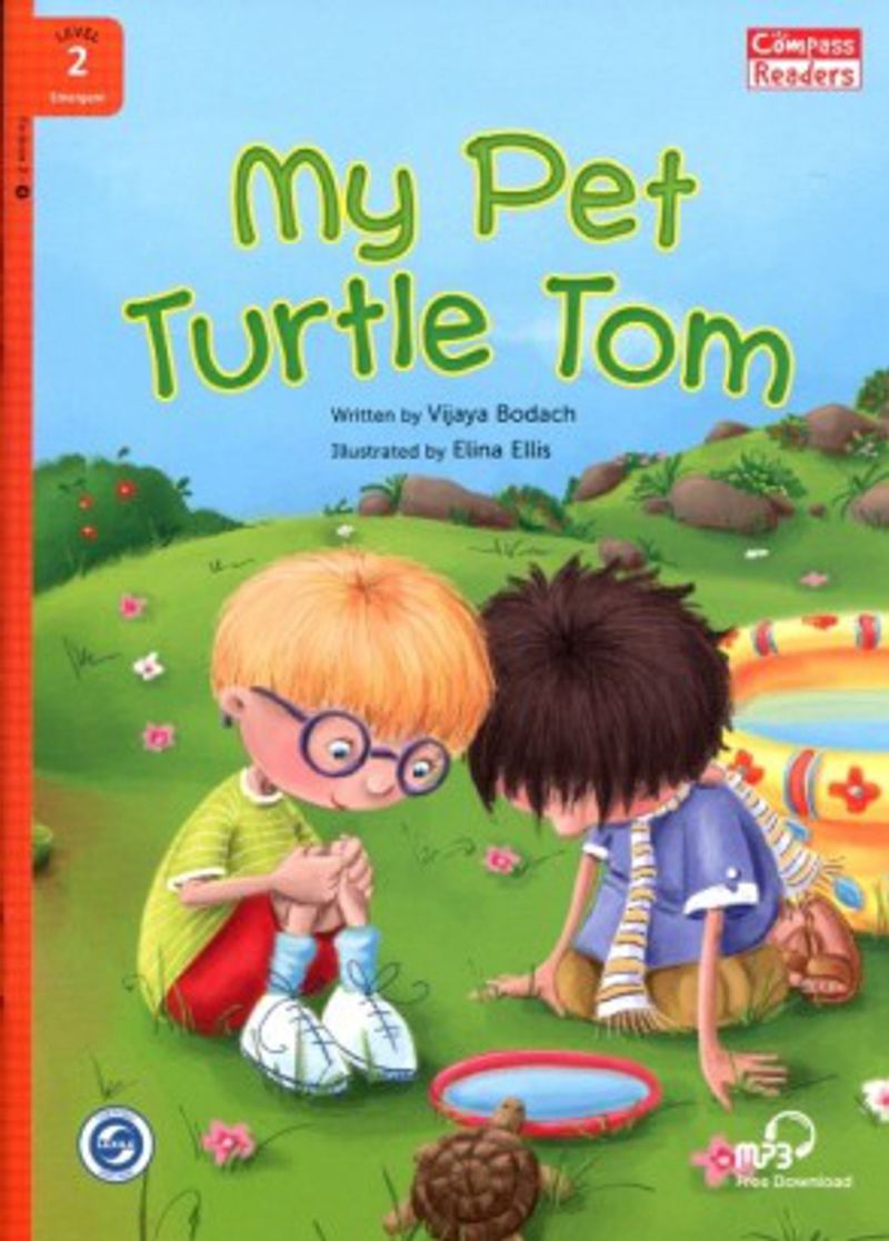 My Pet Turtle Tom +Downloadable Audio (Compass Readers 2) A1 kitap kapağı