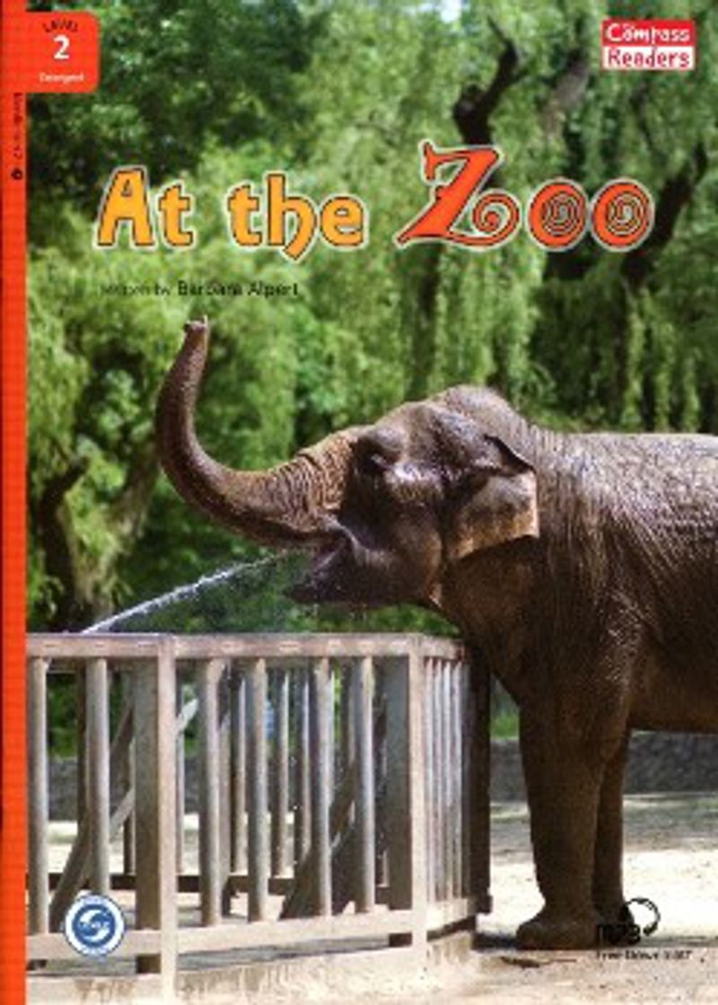 At the Zoo +Downloadable Audio (Compass Readers 2) A1 kitap kapağı
