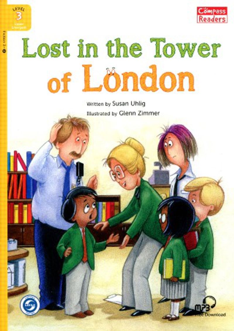 Lost in the Tower of London +Downloadable Audio (Compass Readers 3) A1 kitap kapağı