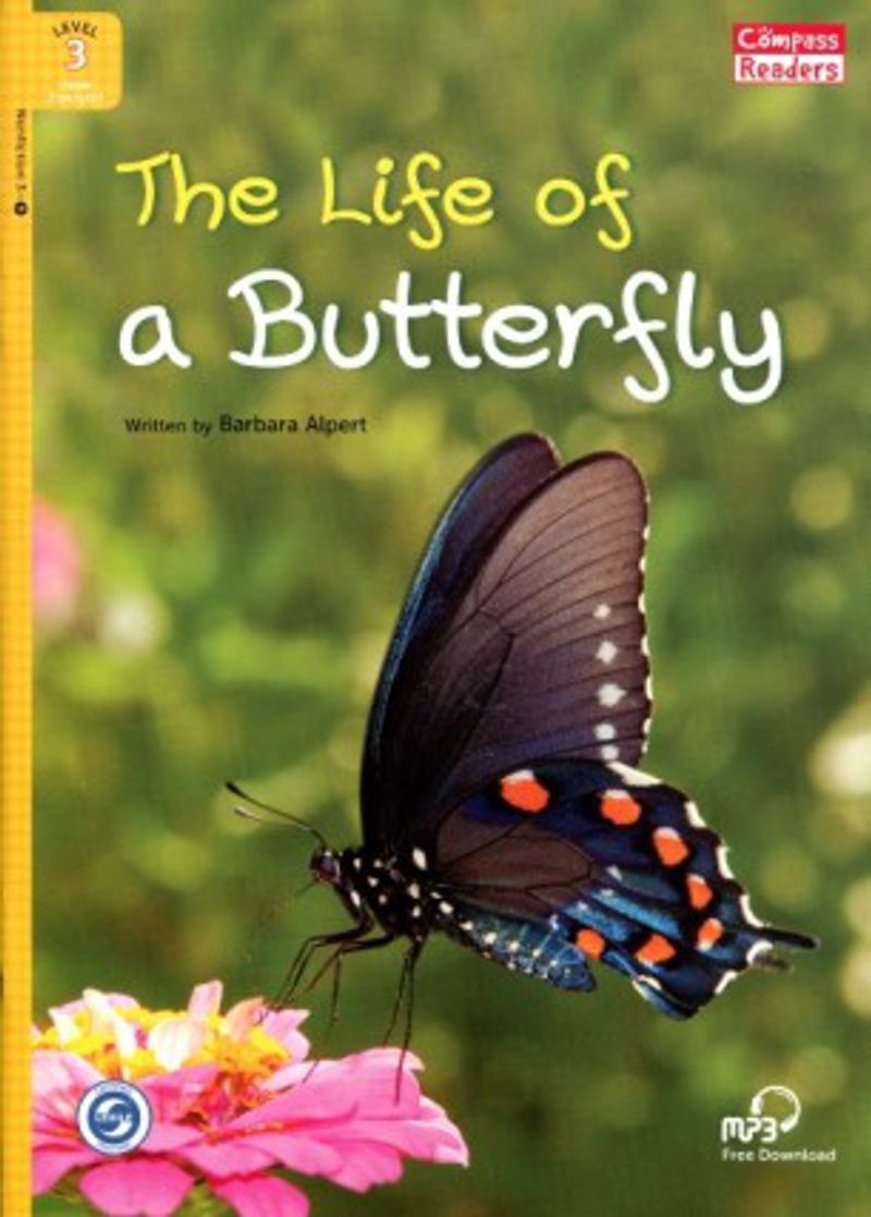 The Life of a Butterfly +Downloadable Audio (Compass Readers 3) A1 kitap kapağı
