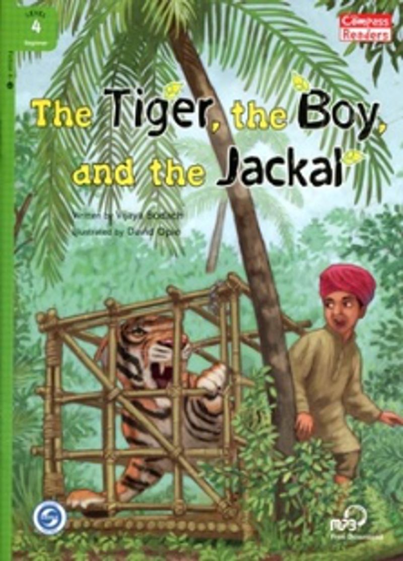 The Tiger, the Boy, and the Jackal+Downloadable Audio (Compass Readers 4) A1 kitap kapağı