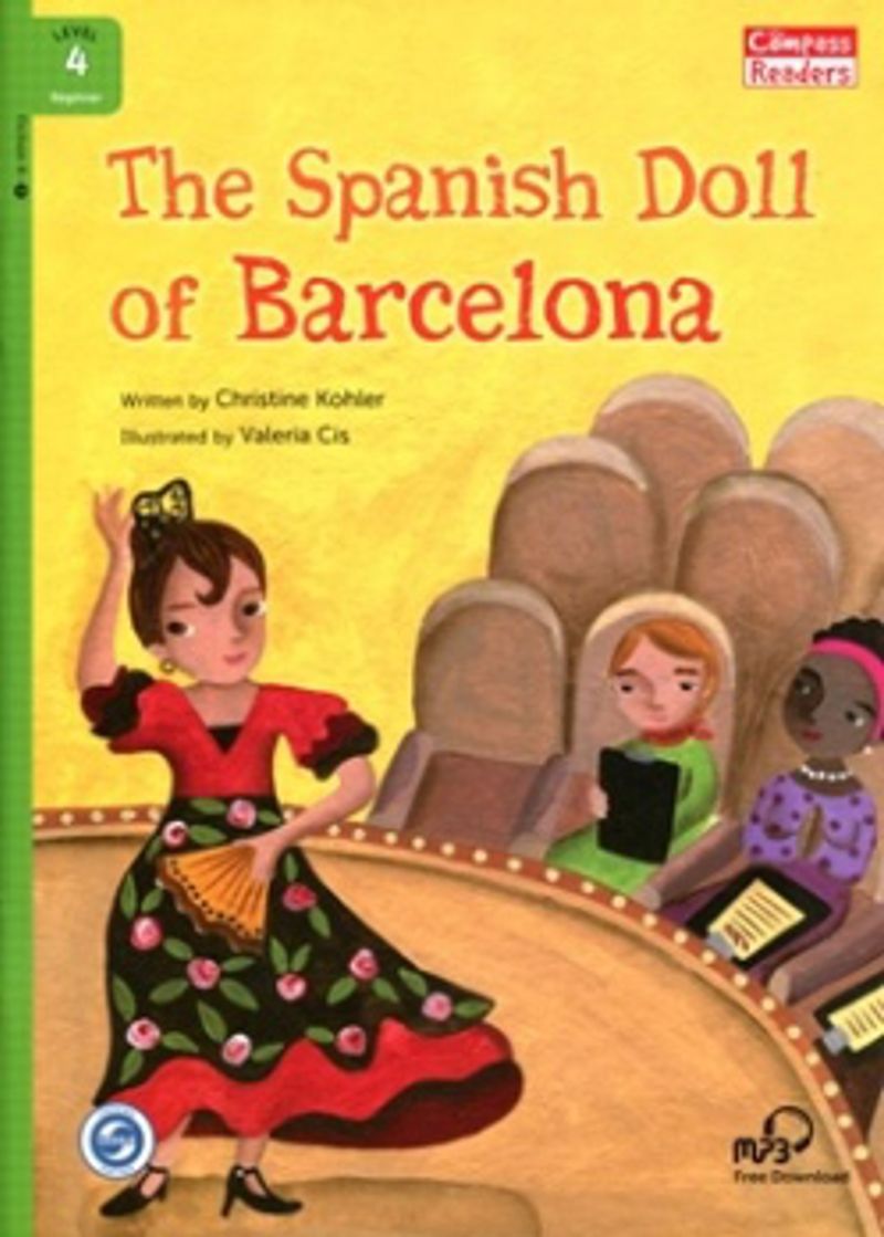 The Spanish Doll of Barcelona +Downloadable Audio (Compass Readers 4) A1 kitap kapağı