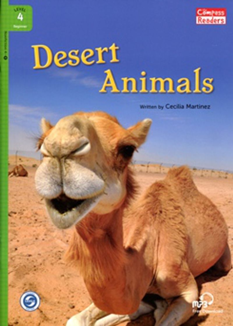Desert Animals +Downloadable Audio (Compass Readers 4) A1 kitap kapağı