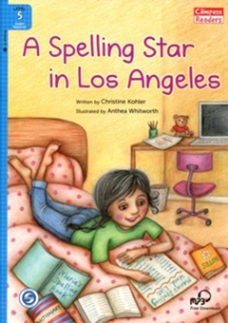 A Spelling Star in Los Angeles +Downloadable Audio (Compass Readers 5) A2 kitap kapağı