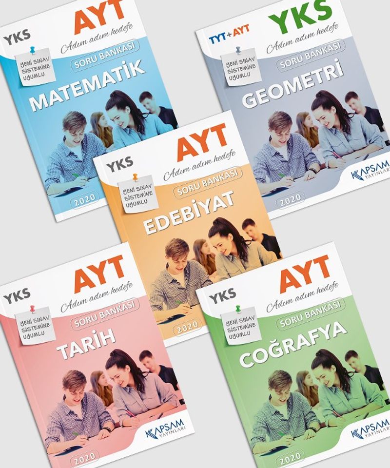 AYT Eşit Ağırlık Soru Bankaları Seti (5'li) kitap kapağı