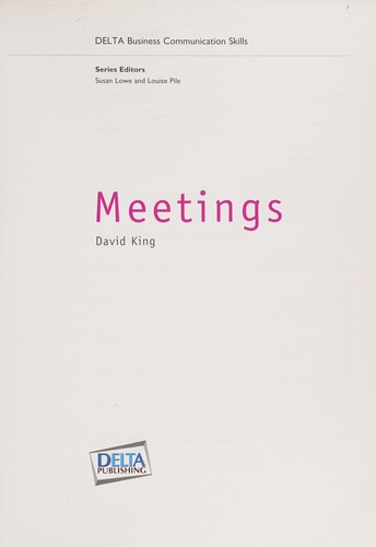 Meetings + CD (Delta Business Communication Skills) kitap kapağı