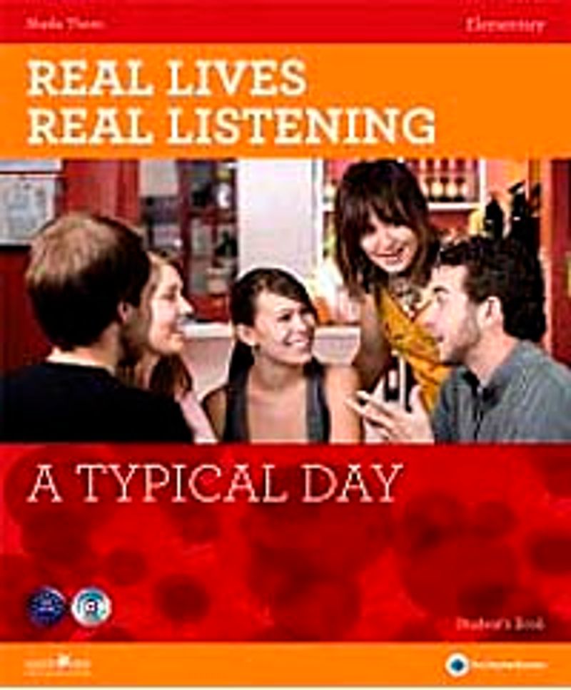 Real Lives, Real Listening: A Typical Day+CD A2-B1 Elementary kitap kapağı
