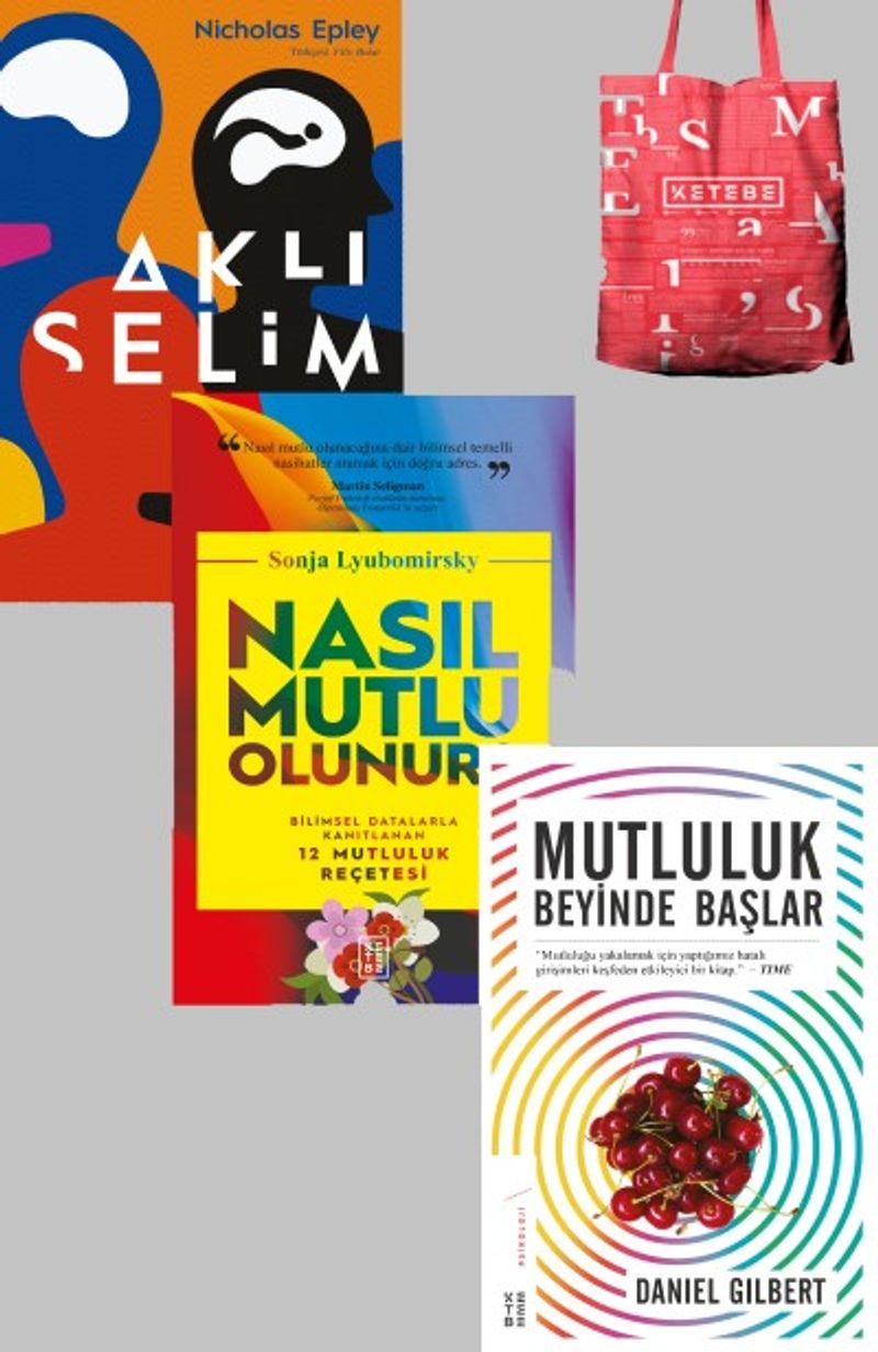 Mutluluk ve Beyin Üzerine Seti (3 Kitap) (Çanta Hediyeli) kitap kapağı