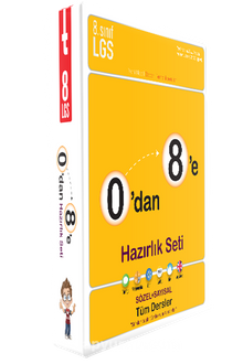 LGS 0’dan 8’e Hazırlık Seti Sözel-Sayısal kitap kapağı