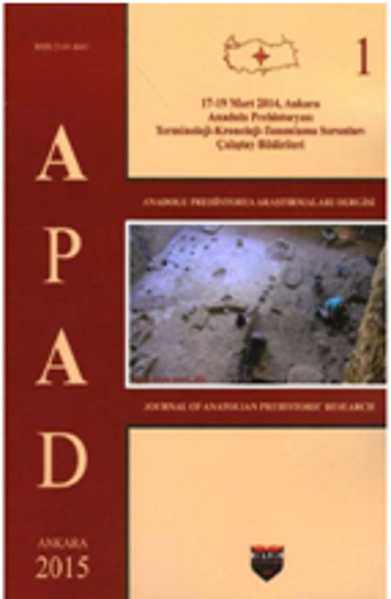 Anadolu Prehistorya Araştırmaları 1 / APAD 1 kitap kapağı