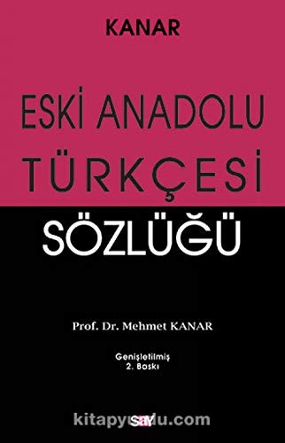 Eski Anadolu Türkçesi Sözlüğü kitap kapağı