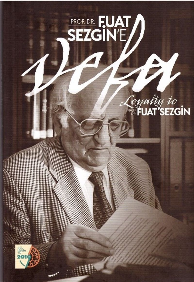Prof. Dr. Fuat Sezgin'e Vefa kitap kapağı