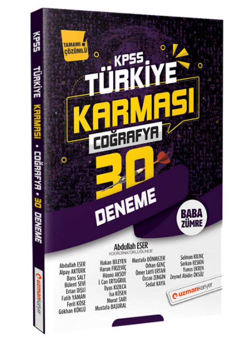 2020 KPSS Coğrafya 30 Deneme Türkiye Karması (Tamamı Çözümlü) kitap kapağı