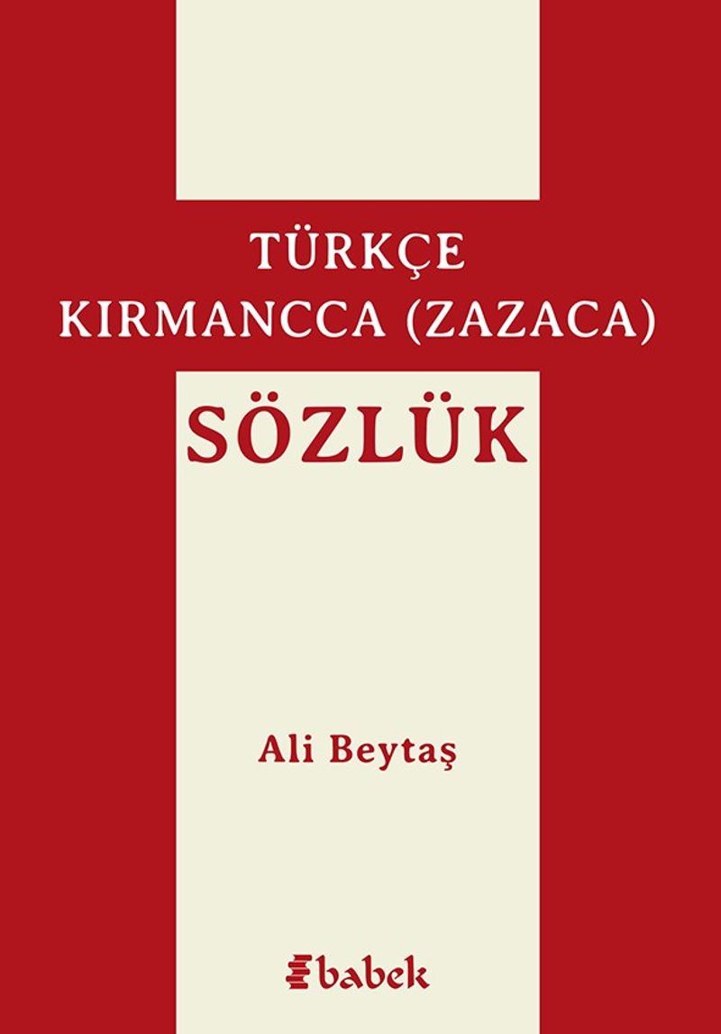 Türkçe-Kırmancca (Zazaca) Sözlük kitap kapağı