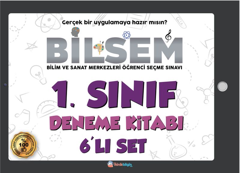 Bilsem 1.Sınıf Deneme Kitabı kitap kapağı