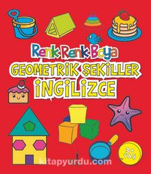 Renk Renk Boya Geometrik Şekiller İngilizce kitap kapağı