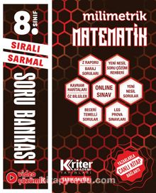 8. Sınıf LGS Sıralı Sarmal Milimetrik Matematik Soru Bankası kitap kapağı