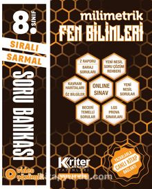 8. Sınıf LGS Sıralı Sarmal Milimetrik Fen Bilimleri Soru Bankası kitap kapağı