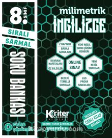 8. Sınıf LGS Sıralı Sarmal Milimetrik İngilizce Soru Bankası kitap kapağı