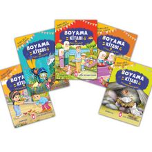 Renklerle Güzel Dinim Boyama Kitabı Set (5 Kitap) kitap kapağı