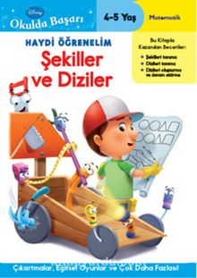 Haydi Öğrenelim Şekiller ve Diziler 4-5 Yaş / Disney Okulda Başarı 1 kitap kapağı
